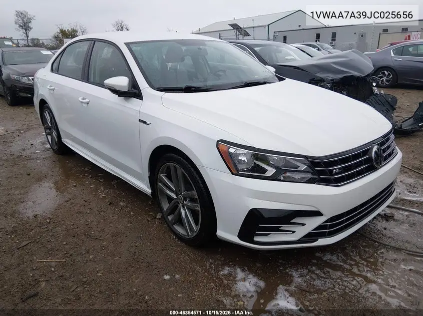 VOLKSWAGEN PASSAT 2018, VIN 1VWAA7A39JC025656