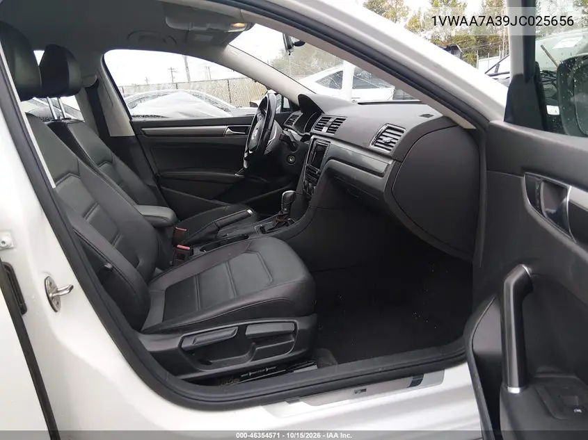 2018 VOLKSWAGEN PASSAT VIN 1VWAA7A39JC025656 — фото 5