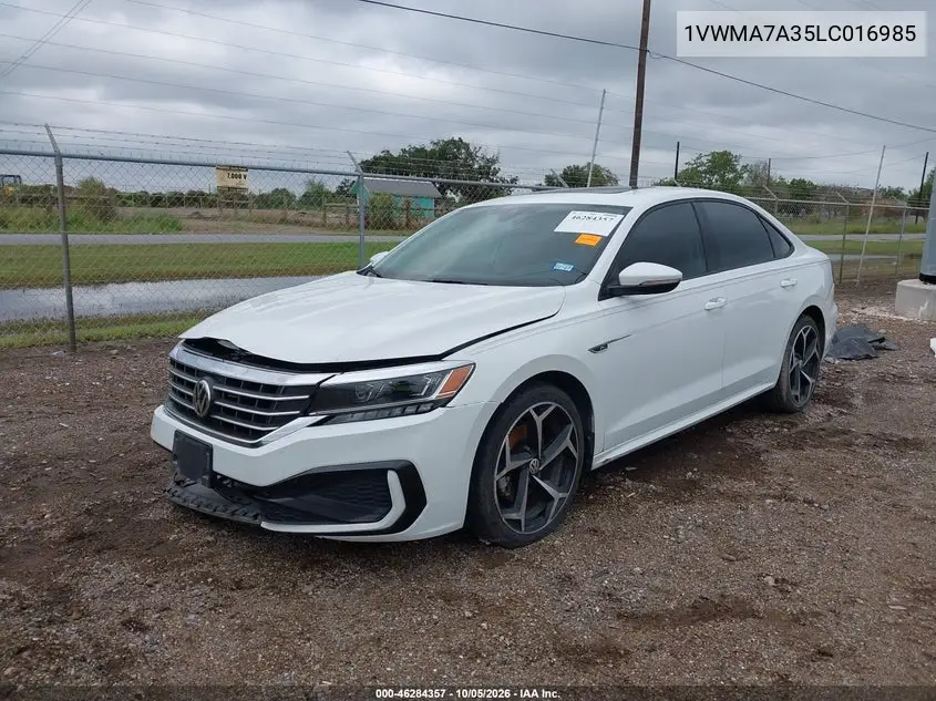 2020 VOLKSWAGEN PASSAT VIN 1VWMA7A35LC016985 — фото 2