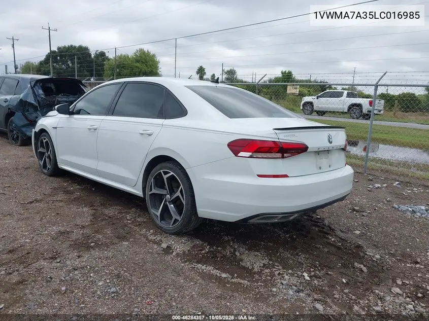 2020 VOLKSWAGEN PASSAT VIN 1VWMA7A35LC016985 — фото 3