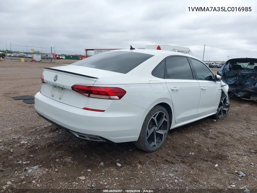 2020 VOLKSWAGEN PASSAT VIN 1VWMA7A35LC016985 — фото 4