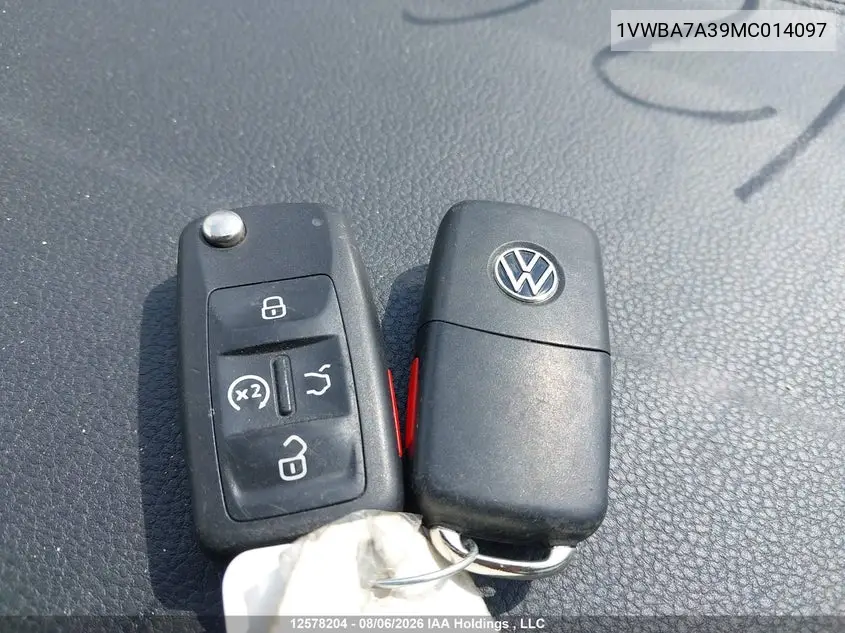 2021 VOLKSWAGEN PASSAT VIN 1VWBA7A39MC014097 — фото 11