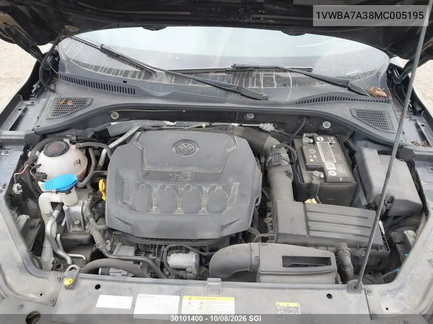 2021 VOLKSWAGEN PASSAT VIN 1VWBA7A38MC005195 — фото 10