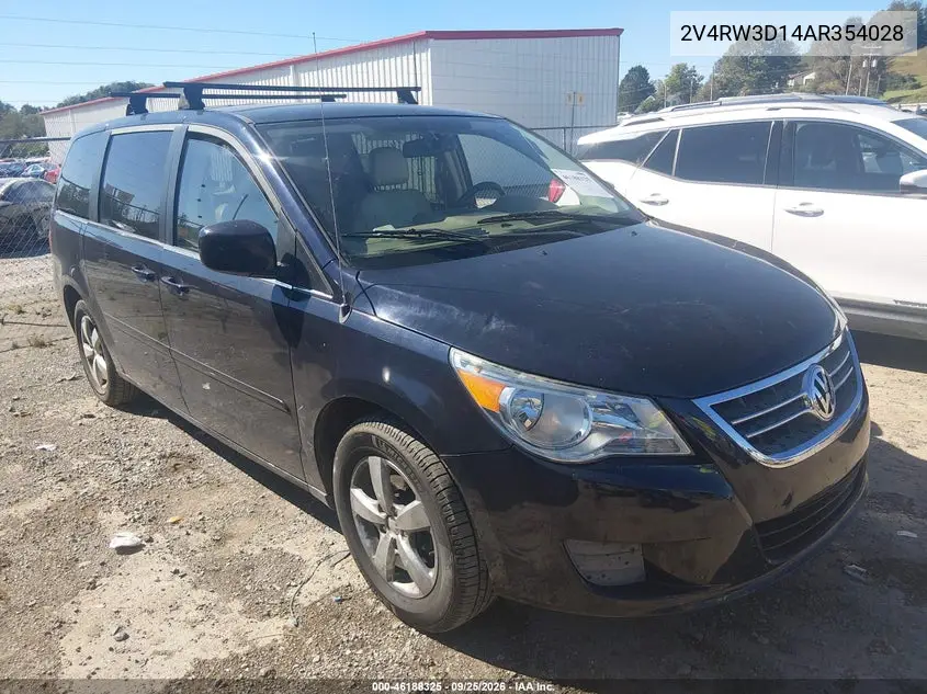 VOLKSWAGEN ROUTAN 2010, VIN 2V4RW3D14AR354028