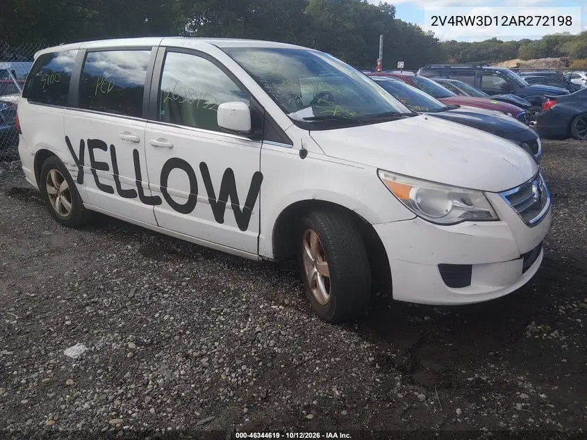VOLKSWAGEN ROUTAN 2010, VIN 2V4RW3D12AR272198
