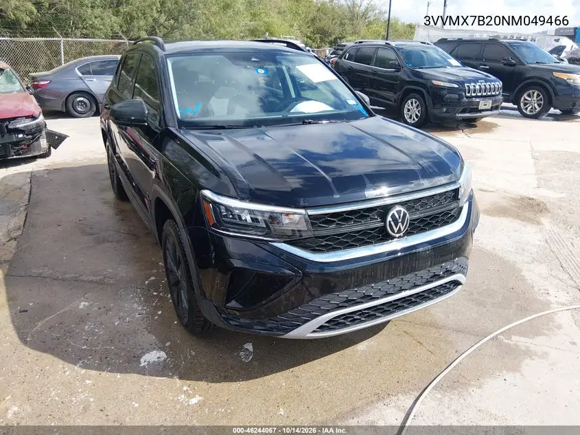 VOLKSWAGEN TAOS 2022, VIN 3VVMX7B20NM049466
