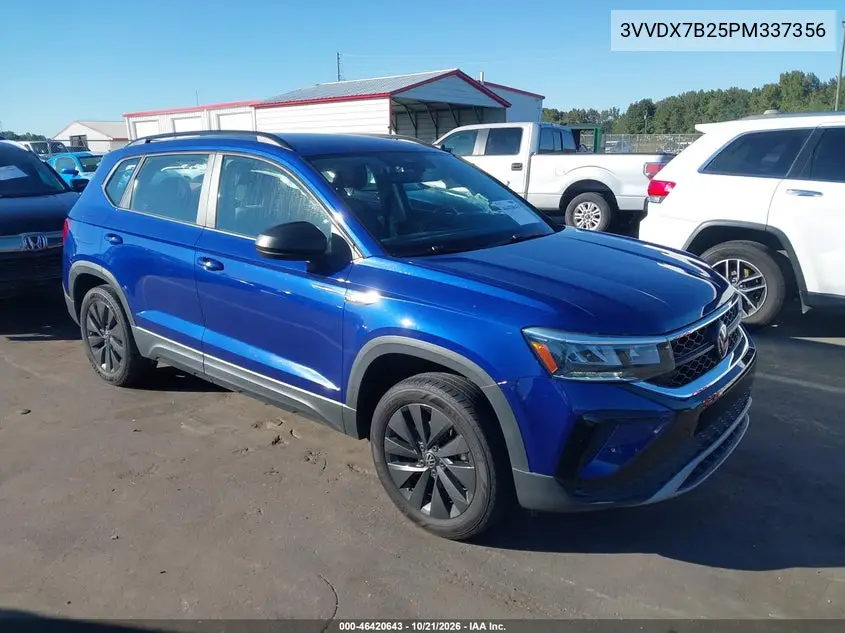 VOLKSWAGEN TAOS 2023, VIN 3VVDX7B25PM337356