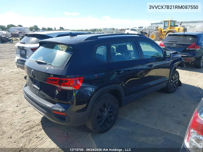 2024 VOLKSWAGEN TAOS VIN 3VVCX7B21RM087550 — фото 4