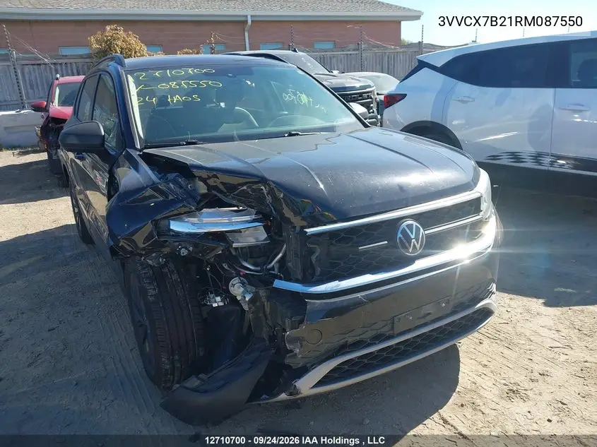 2024 VOLKSWAGEN TAOS VIN 3VVCX7B21RM087550 — фото 6