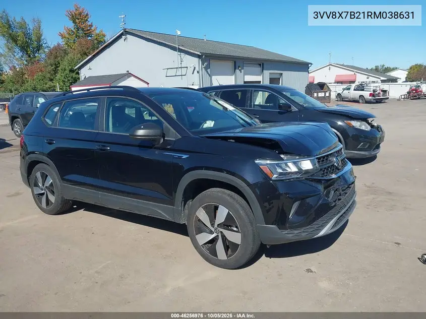 VOLKSWAGEN TAOS 2024, VIN 3VV8X7B21RM038631