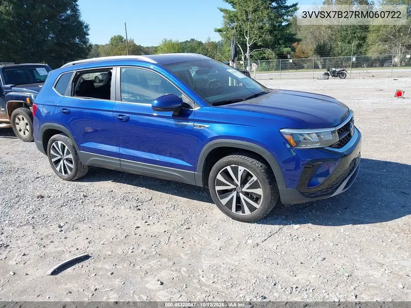 VOLKSWAGEN TAOS 2024, VIN 3VVSX7B27RM060722