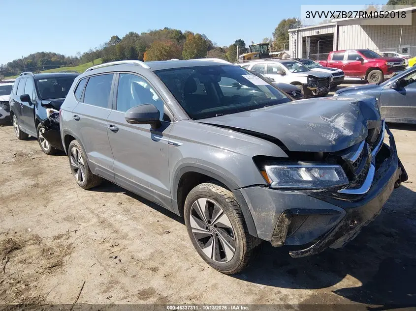 VOLKSWAGEN TAOS 2024, VIN 3VVVX7B27RM052018