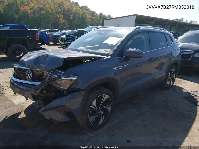 2024 VOLKSWAGEN TAOS VIN 3VVVX7B27RM052018 — фото 2
