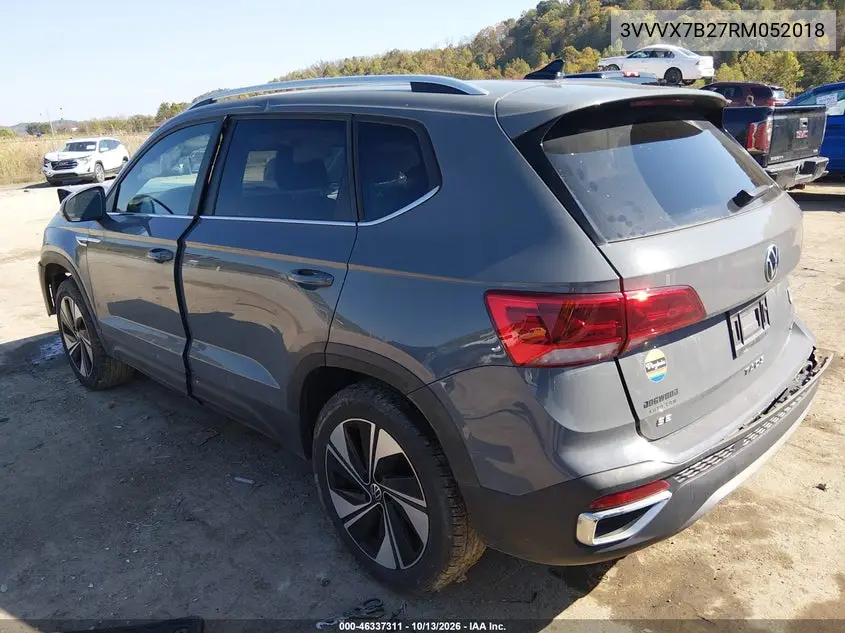 2024 VOLKSWAGEN TAOS VIN 3VVVX7B27RM052018 — фото 3