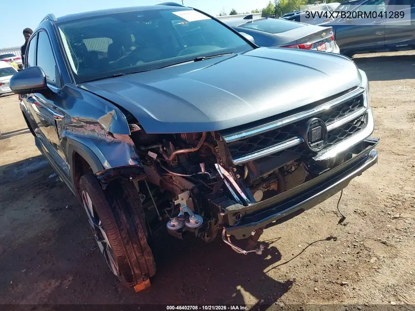 VOLKSWAGEN TAOS 2024, VIN 3VV4X7B20RM041289