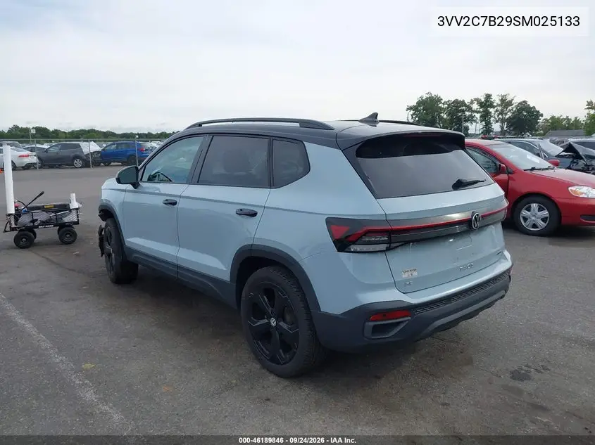 2025 VOLKSWAGEN TAOS VIN 3VV2C7B29SM025133 — фото 3