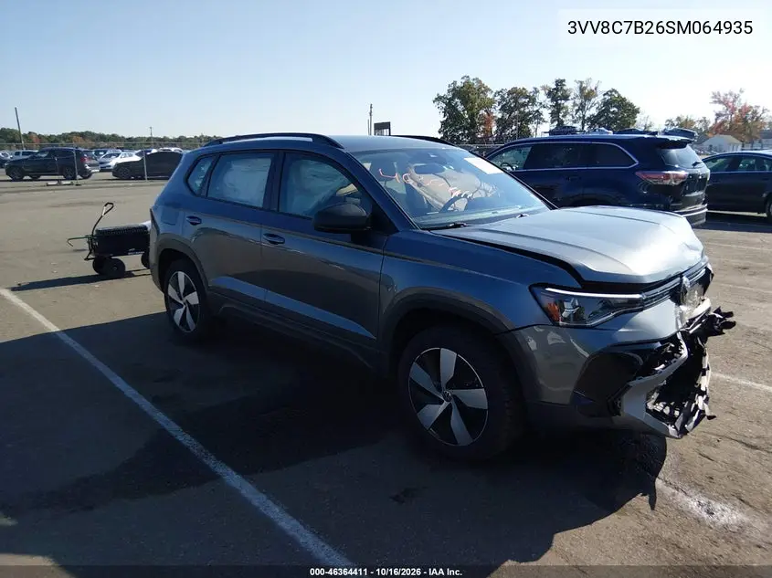 VOLKSWAGEN TAOS 2025, VIN 3VV8C7B26SM064935