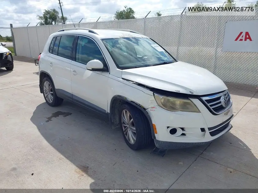 VOLKSWAGEN TIGUAN 2010, VIN WVGAV9AX3AW528776