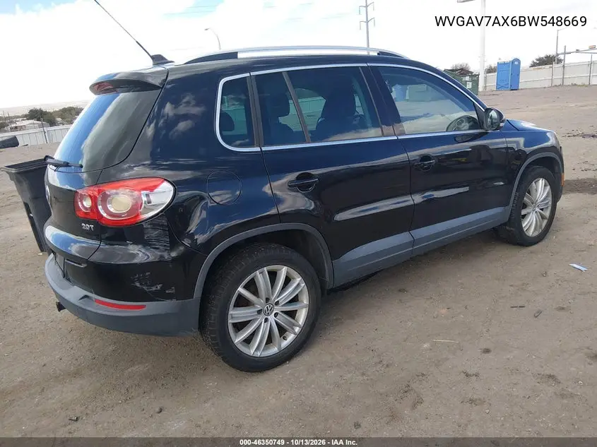 2011 VOLKSWAGEN TIGUAN VIN WVGAV7AX6BW548669 — фото 4