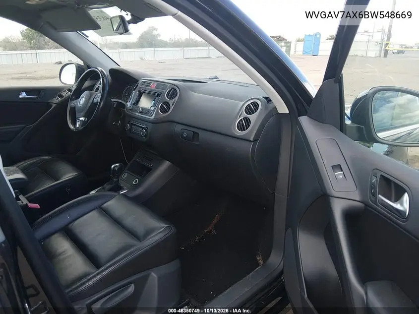 2011 VOLKSWAGEN TIGUAN VIN WVGAV7AX6BW548669 — фото 5