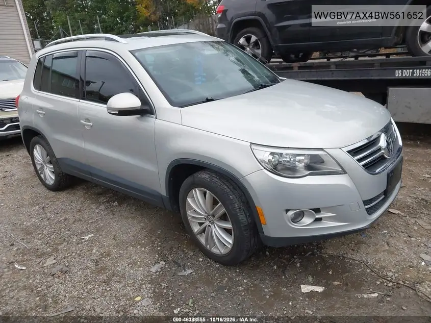 VOLKSWAGEN TIGUAN 2011, VIN WVGBV7AX4BW561652