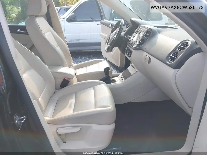 2012 VOLKSWAGEN TIGUAN VIN WVGAV7AX8CW526173 — фото 5