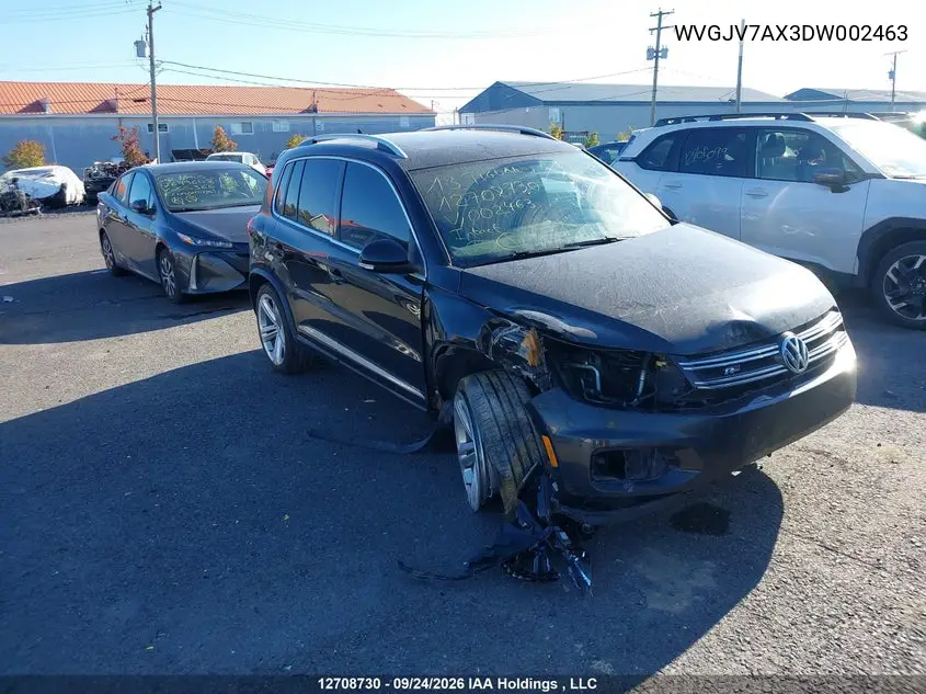 VOLKSWAGEN TIGUAN 2013, VIN WVGJV7AX3DW002463