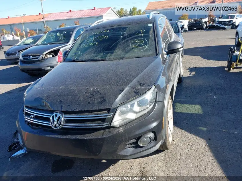 2013 VOLKSWAGEN TIGUAN VIN WVGJV7AX3DW002463 — фото 12