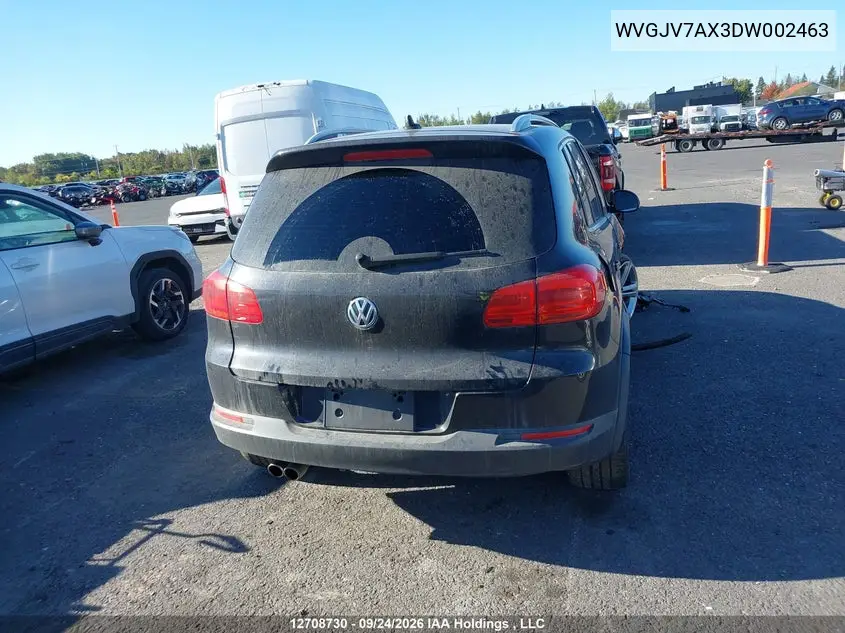 2013 VOLKSWAGEN TIGUAN VIN WVGJV7AX3DW002463 — фото 16