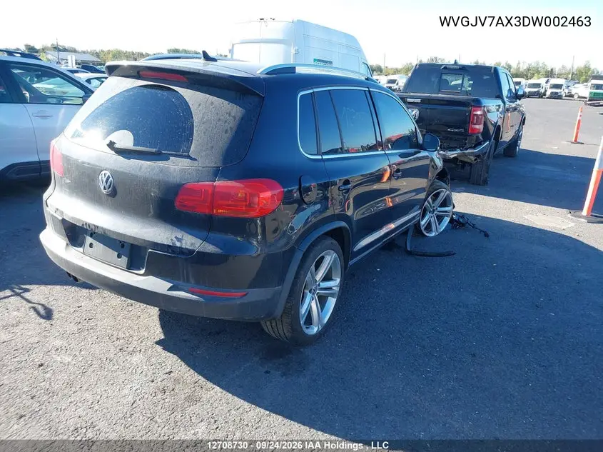 2013 VOLKSWAGEN TIGUAN VIN WVGJV7AX3DW002463 — фото 4