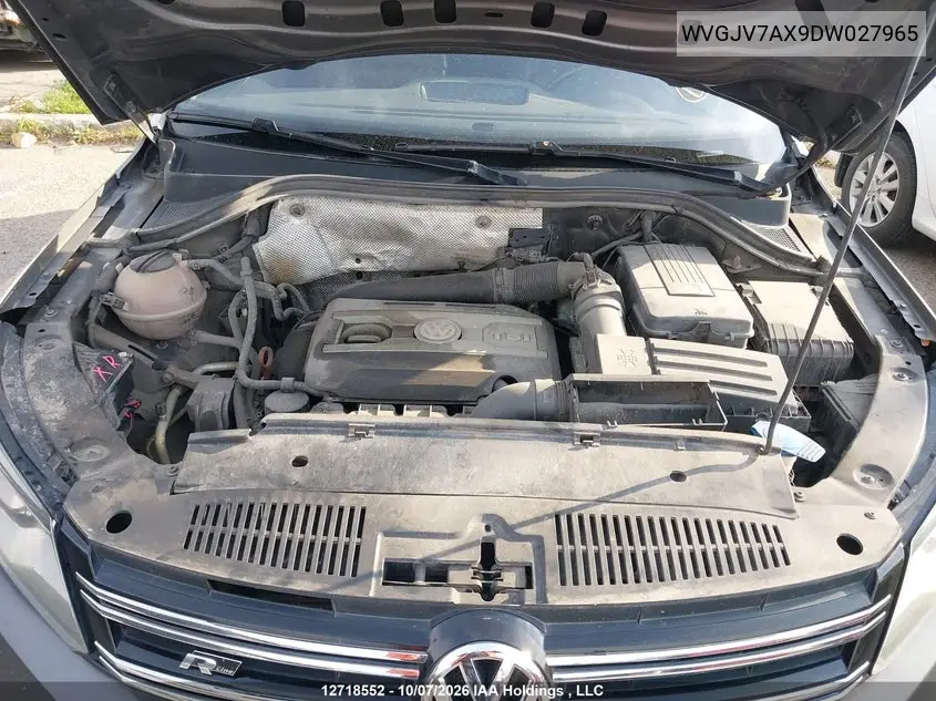 2013 VOLKSWAGEN TIGUAN VIN WVGJV7AX9DW027965 — фото 10