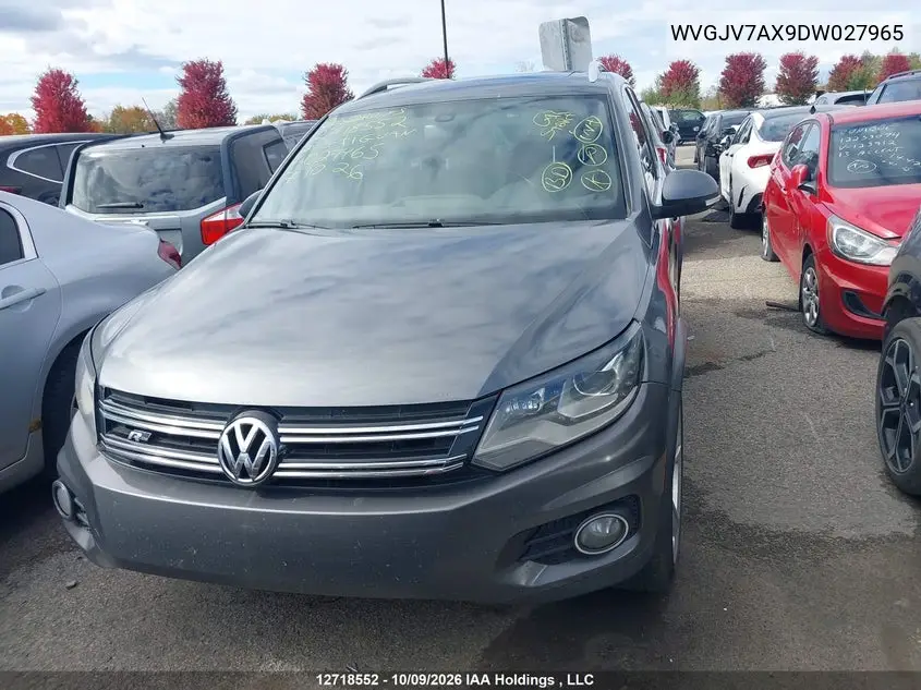 2013 VOLKSWAGEN TIGUAN VIN WVGJV7AX9DW027965 — фото 13