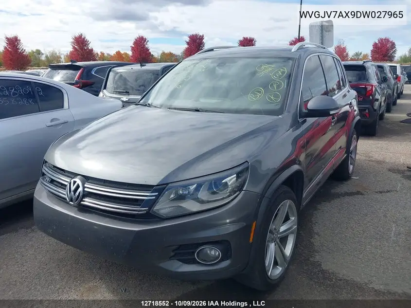2013 VOLKSWAGEN TIGUAN VIN WVGJV7AX9DW027965 — фото 2