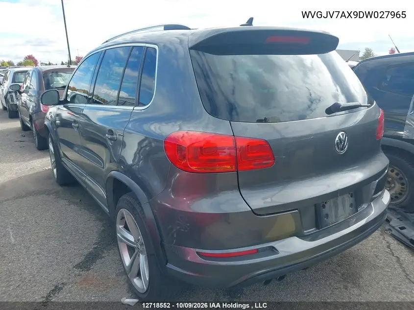 2013 VOLKSWAGEN TIGUAN VIN WVGJV7AX9DW027965 — фото 3