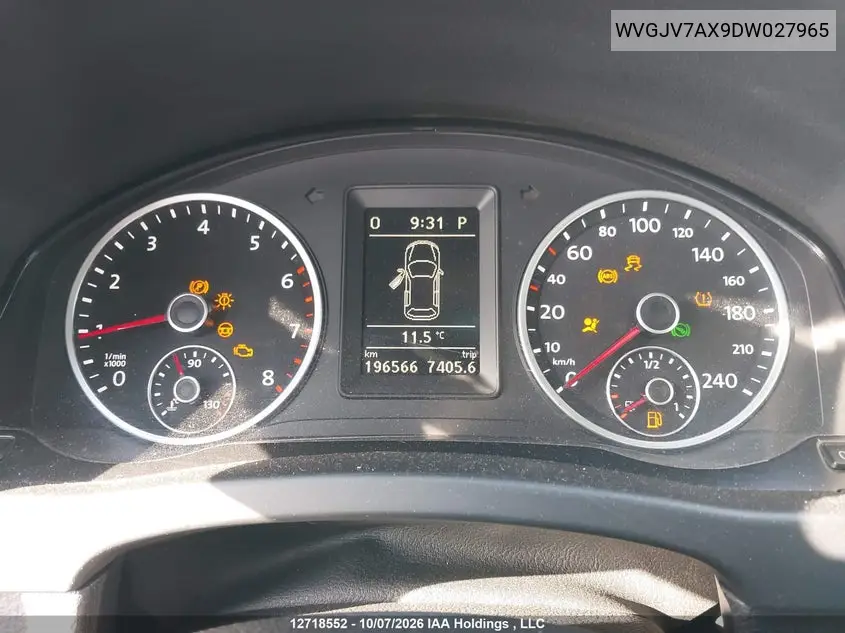 2013 VOLKSWAGEN TIGUAN VIN WVGJV7AX9DW027965 — фото 7