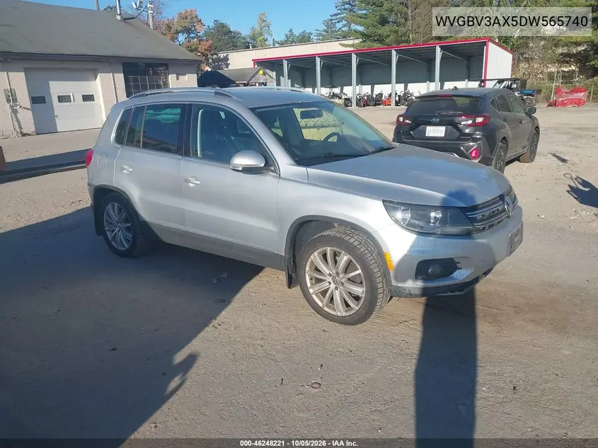 VOLKSWAGEN TIGUAN 2013, VIN WVGBV3AX5DW565740
