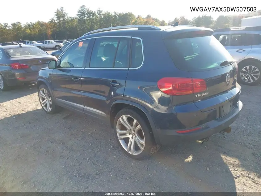 2013 VOLKSWAGEN TIGUAN VIN WVGAV7AX5DW507503 — фото 3