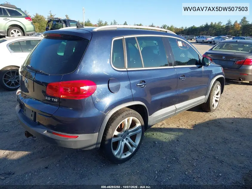 2013 VOLKSWAGEN TIGUAN VIN WVGAV7AX5DW507503 — фото 4