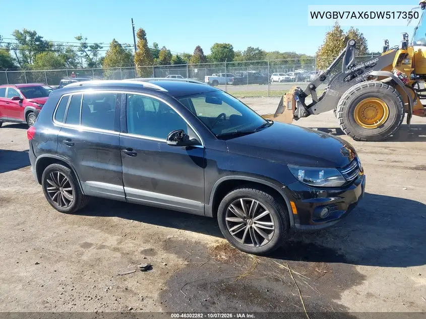 VOLKSWAGEN TIGUAN 2013, VIN WVGBV7AX6DW517350