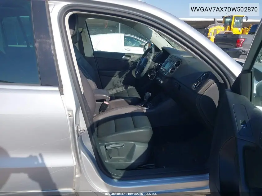 2013 VOLKSWAGEN TIGUAN VIN WVGAV7AX7DW502870 — фото 5