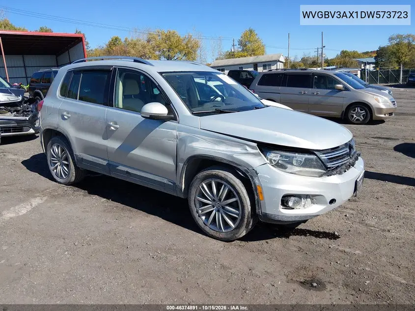 VOLKSWAGEN TIGUAN 2013, VIN WVGBV3AX1DW573723