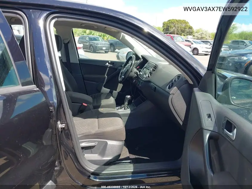 2014 VOLKSWAGEN TIGUAN VIN WVGAV3AX7EW592922 — фото 5
