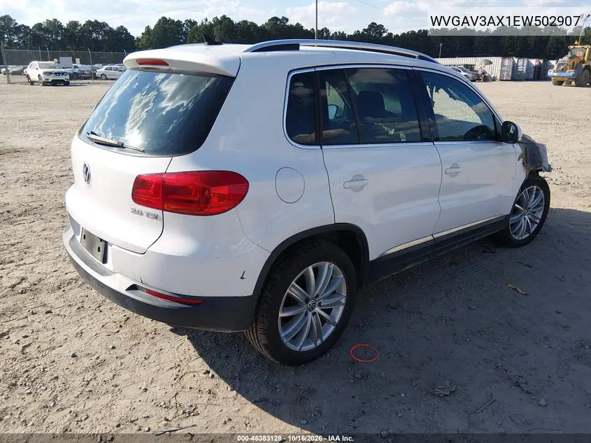 2014 VOLKSWAGEN TIGUAN VIN WVGAV3AX1EW502907 — фото 4