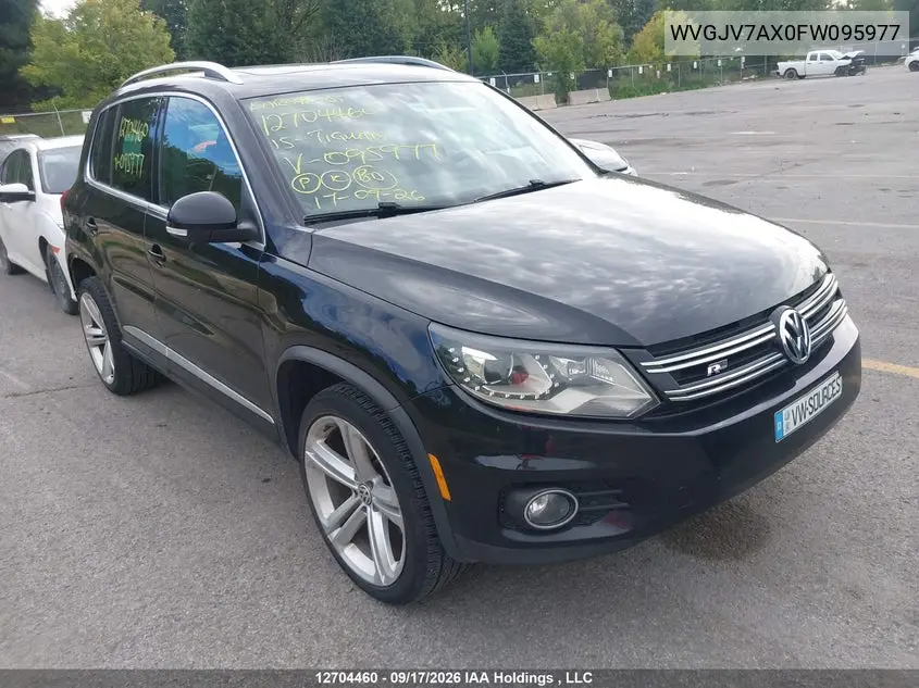 VOLKSWAGEN TIGUAN 2015, VIN WVGJV7AX0FW095977