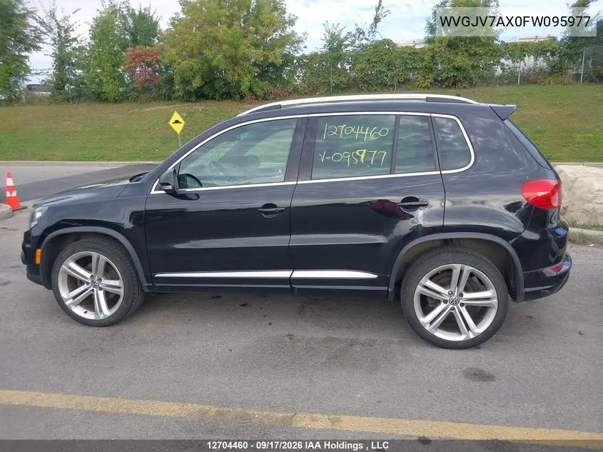 2015 VOLKSWAGEN TIGUAN VIN WVGJV7AX0FW095977 — фото 14