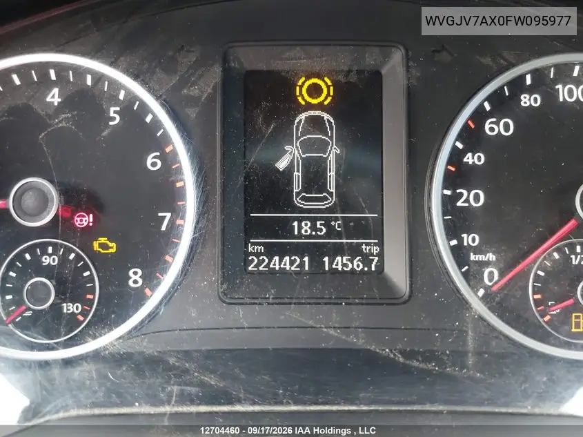 2015 VOLKSWAGEN TIGUAN VIN WVGJV7AX0FW095977 — фото 15