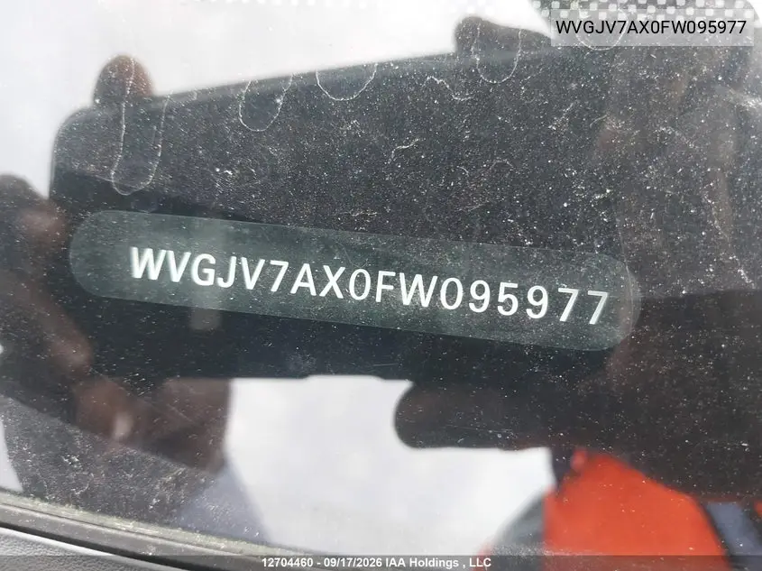 2015 VOLKSWAGEN TIGUAN VIN WVGJV7AX0FW095977 — фото 19