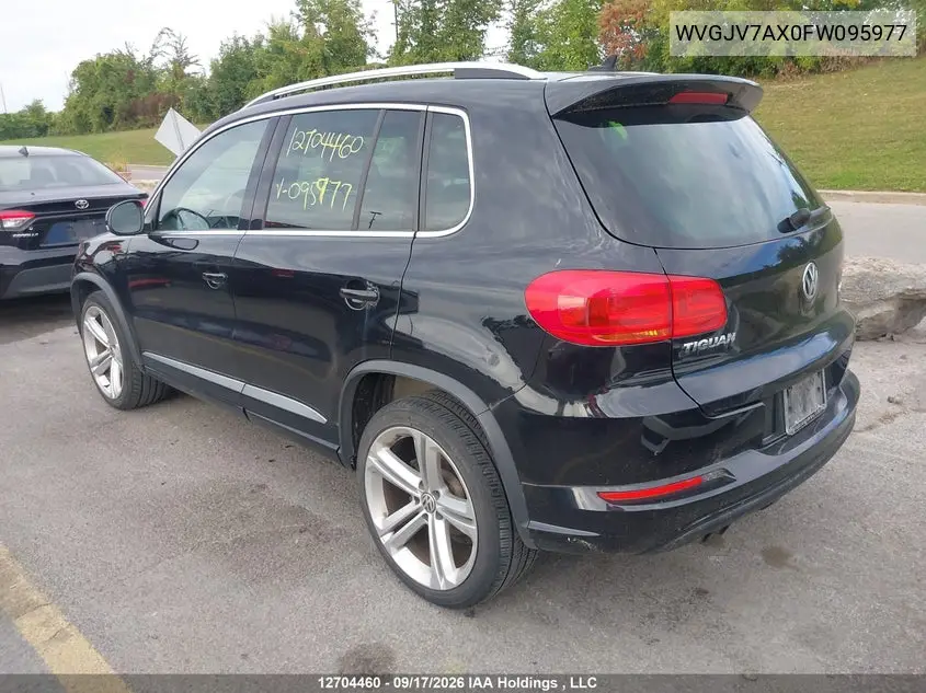 2015 VOLKSWAGEN TIGUAN VIN WVGJV7AX0FW095977 — фото 3