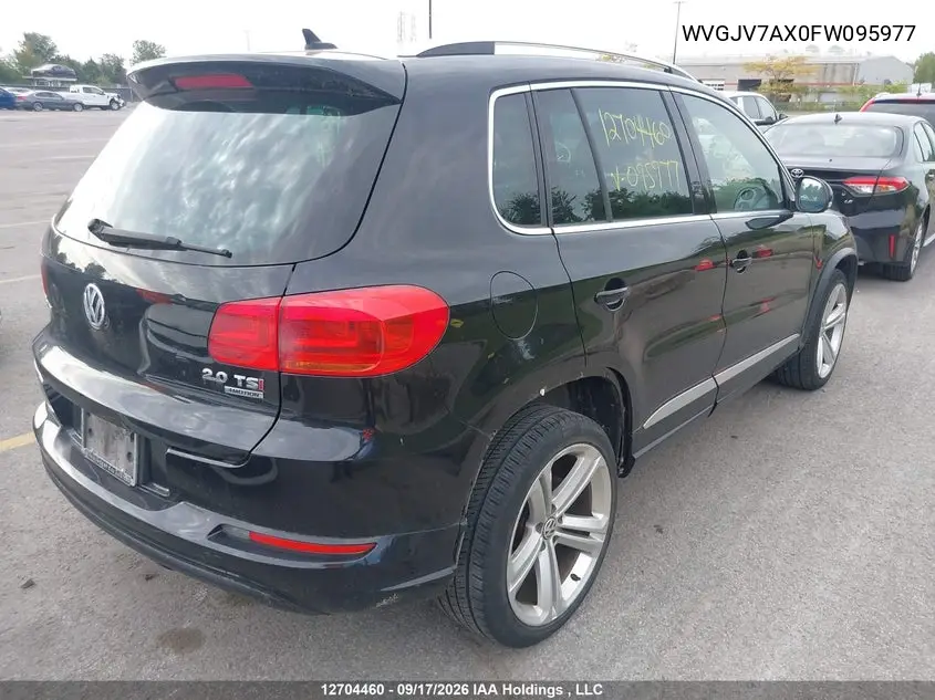 2015 VOLKSWAGEN TIGUAN VIN WVGJV7AX0FW095977 — фото 4