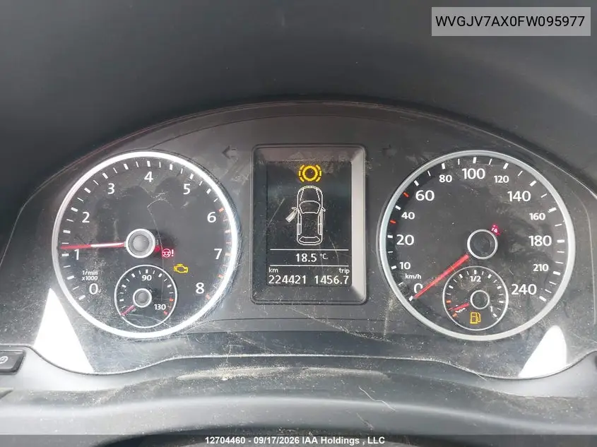 2015 VOLKSWAGEN TIGUAN VIN WVGJV7AX0FW095977 — фото 7